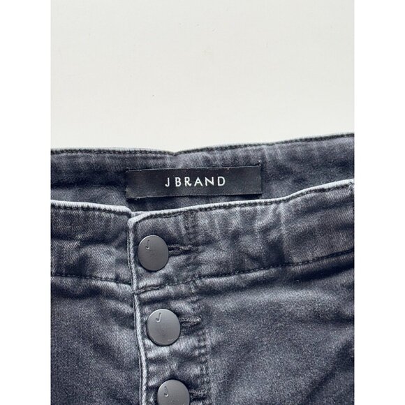 J BRAND Natasha Bluebird Sky High Rise Button Front Skinny Ankle Jeans, Size 27 - Picture 13 of 16